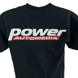 Power Automedia Men's Drag Racing Muscle Car Hot Rod T-Shirt Size Medium